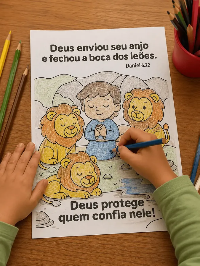 Desenhos com mensagens de fé